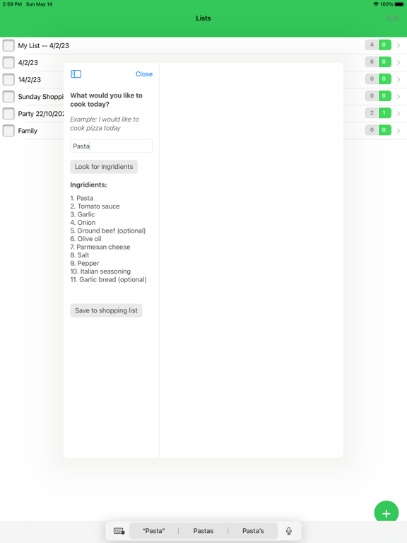 Screenshot #6 pour Genius Shopping Lists