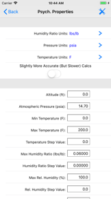 HVAC Psychrometric LT screenshot