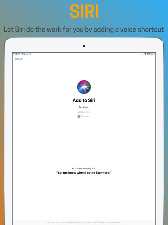 Travelert iPad screenshot