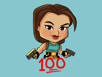 Tomb Raider 25 Sticker Pack