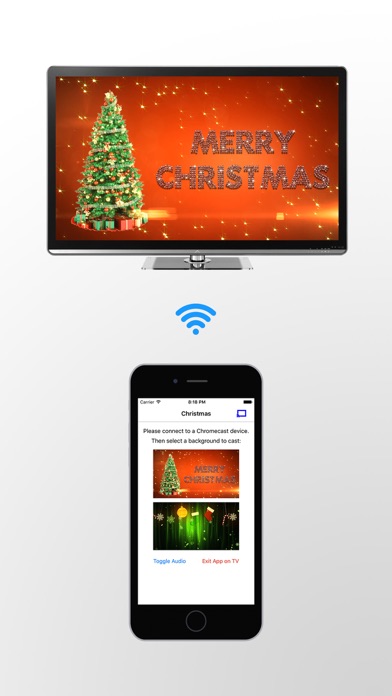 Screenshot #1 pour Christmas Backgrounds on TV