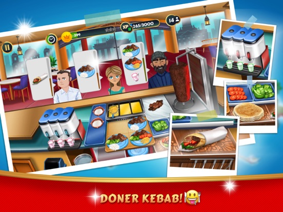 Kebab World: Chef Cafe Cooking iPad app afbeelding 1