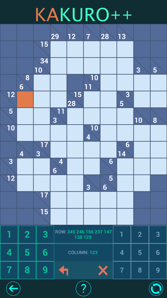 Kakuro++ Cross Sums Puzzles - 1.7.2-75 - (iOS)