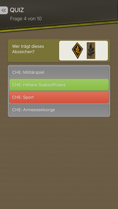Dienstgradabzeichen Screenshot