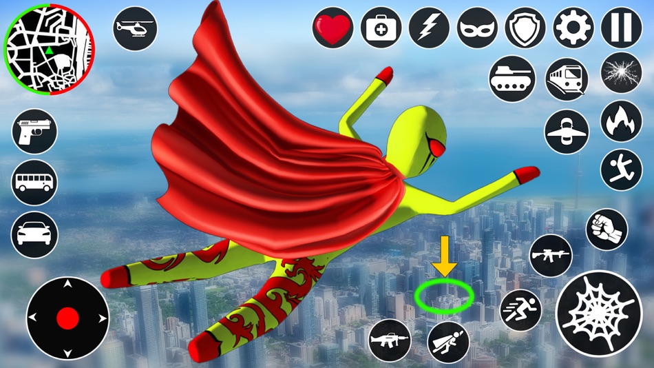 Flying Spider Stickman Rope 3D - 2.3 - (iOS)