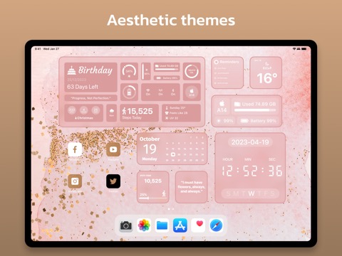 Widget Custom HomeScreenのおすすめ画像1