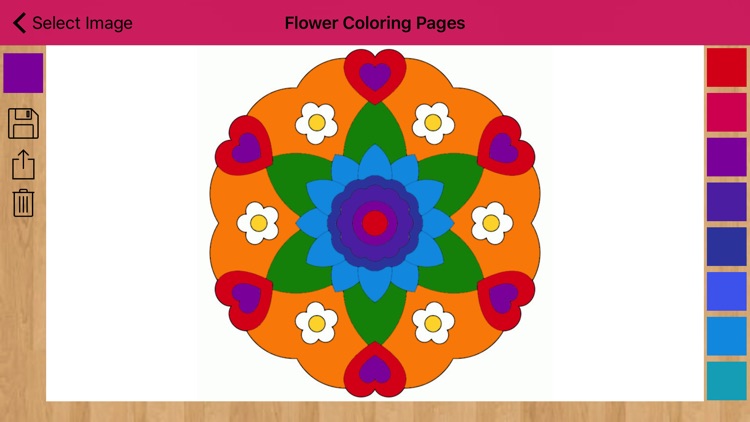 Flower Coloring Pages Mandala