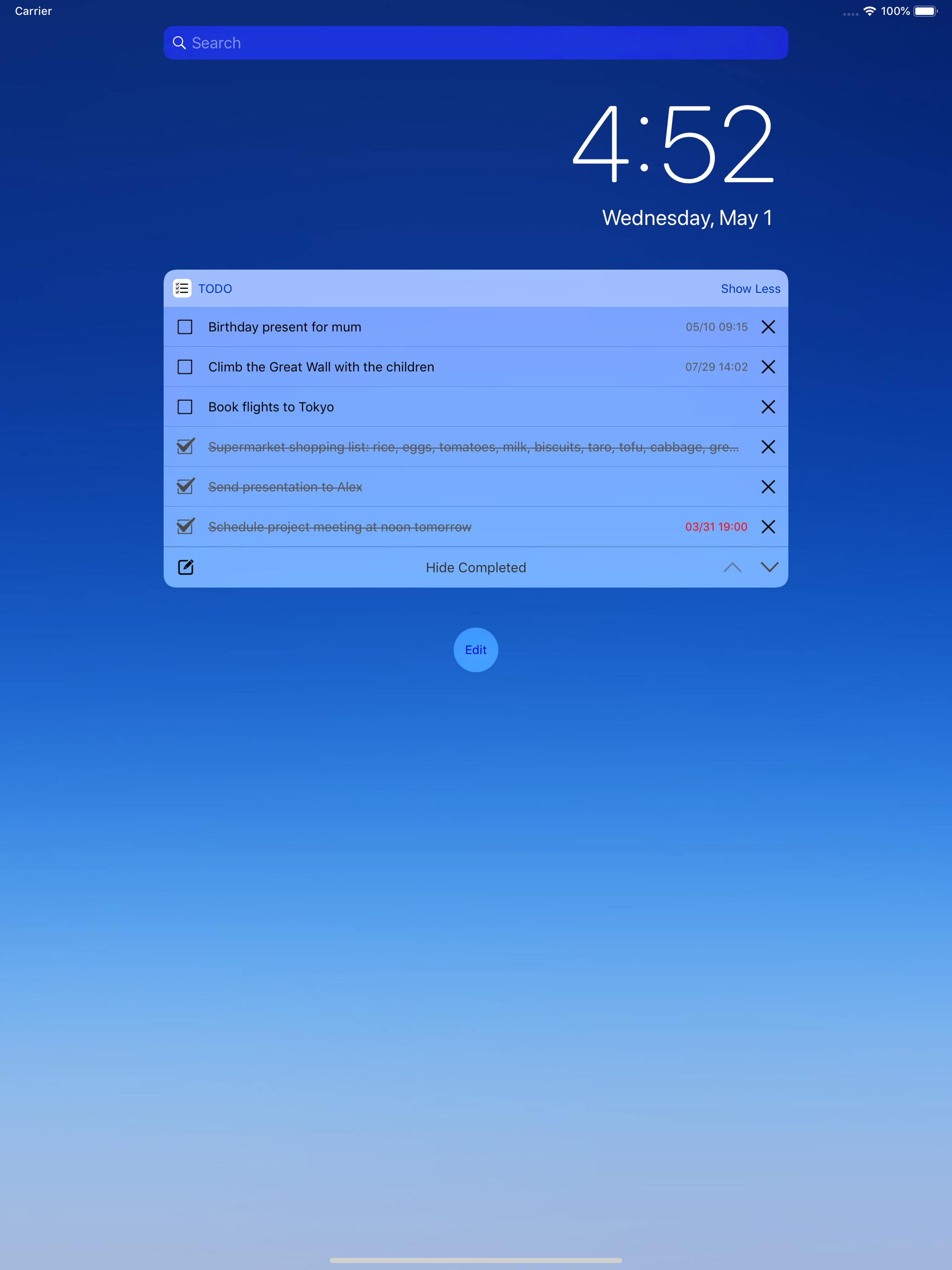 Todom: To Do List Widget App