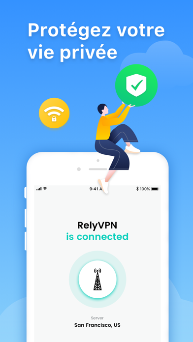 Screenshot #1 pour RelyVPN - WiFi Proxy Master