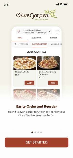 Olive Garden Italian Kitchen On The App