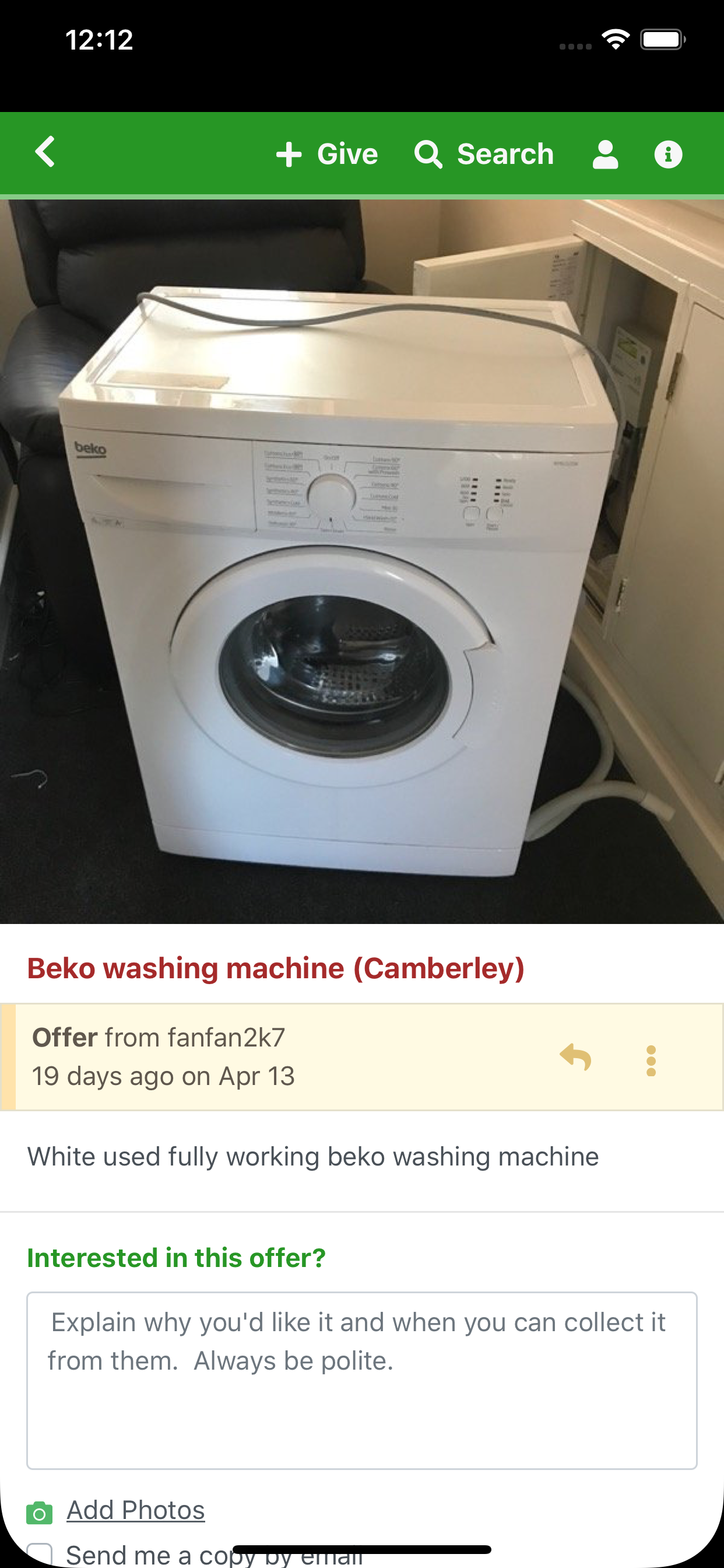 Trash Nothing + Freecycle