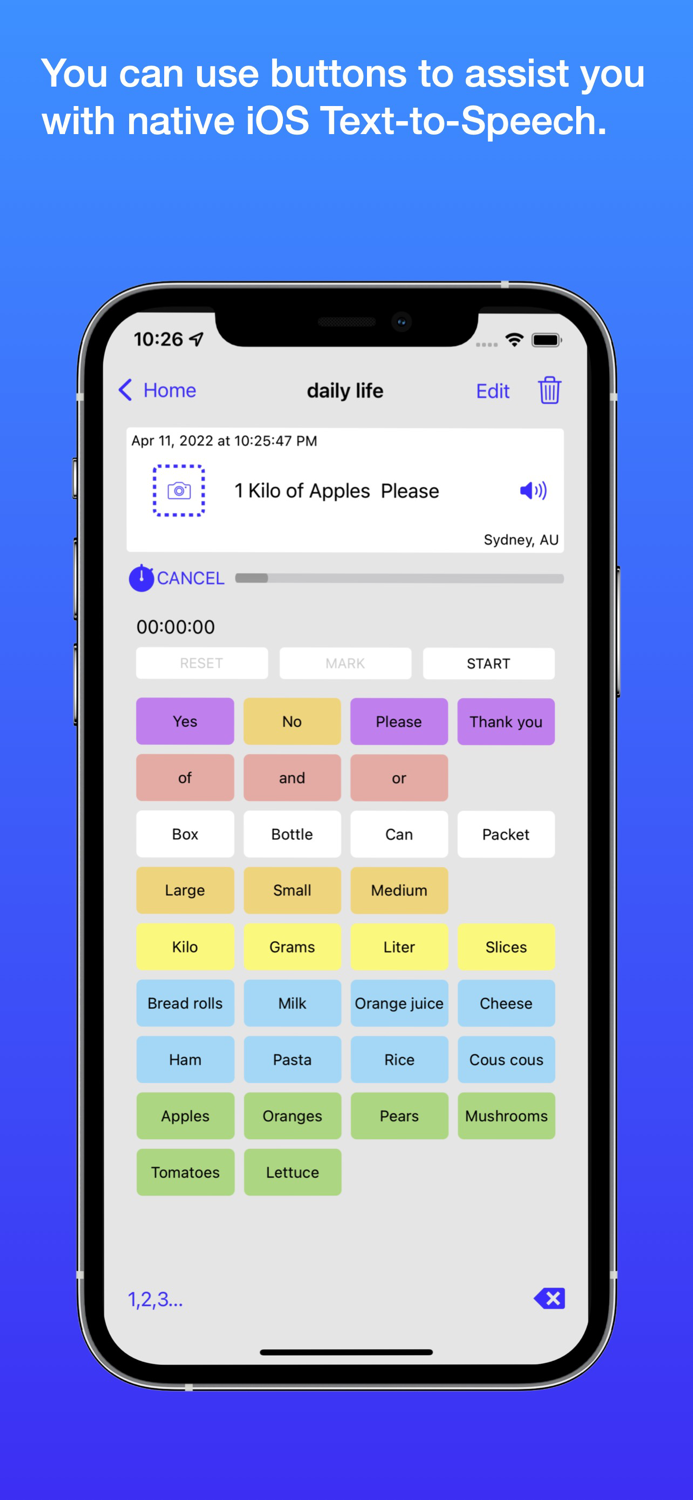 buttons event recorder