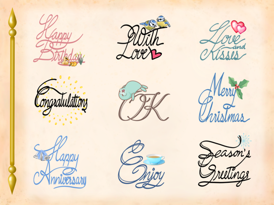 Screenshot #6 pour Cursive Script Stickers