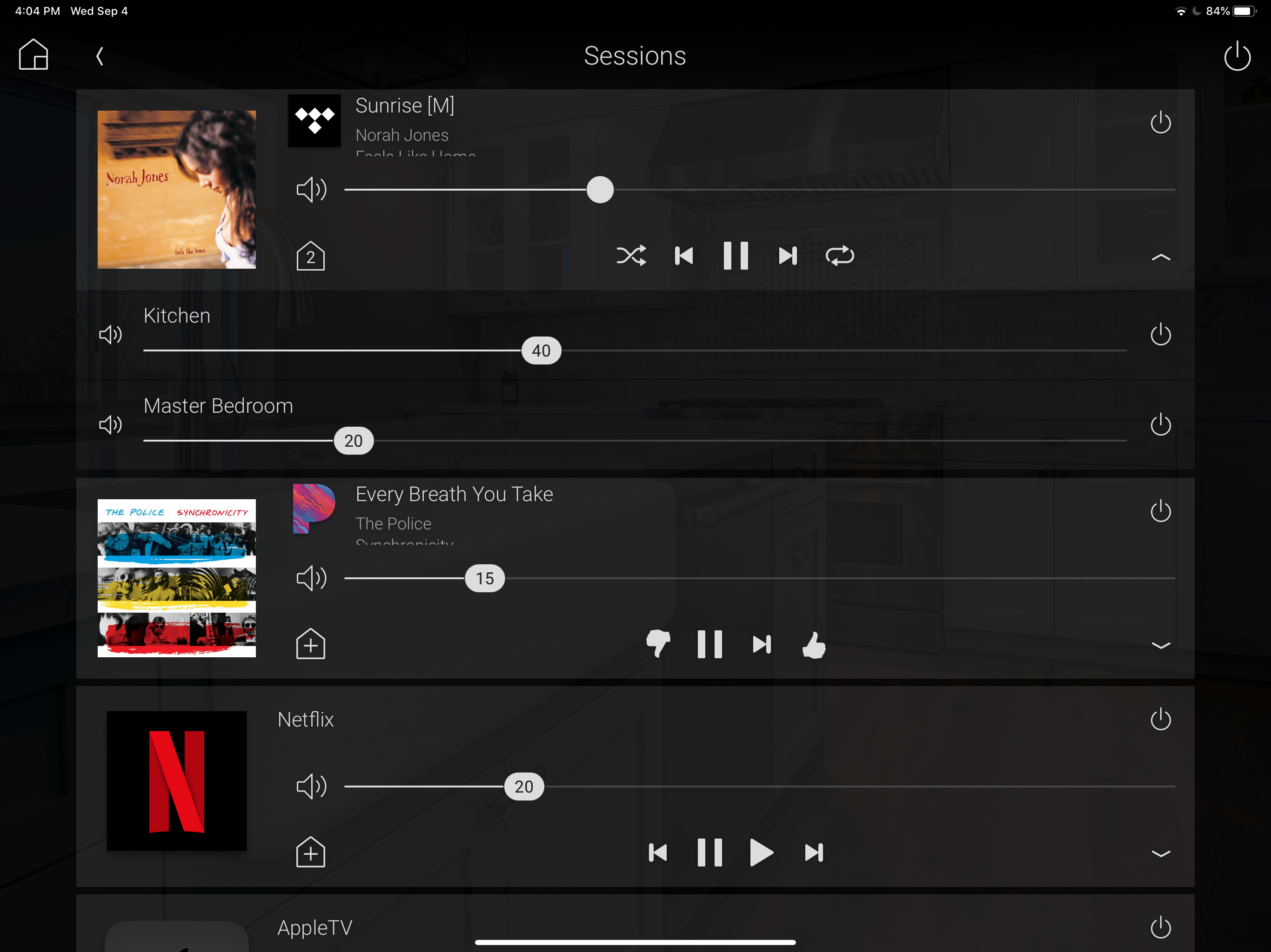 Control4 for OS 3 screenshot 13