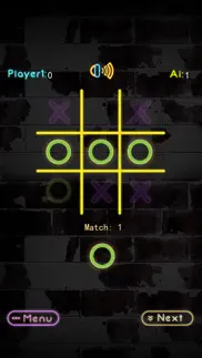 tic tac toe neon game iphone screenshot 3