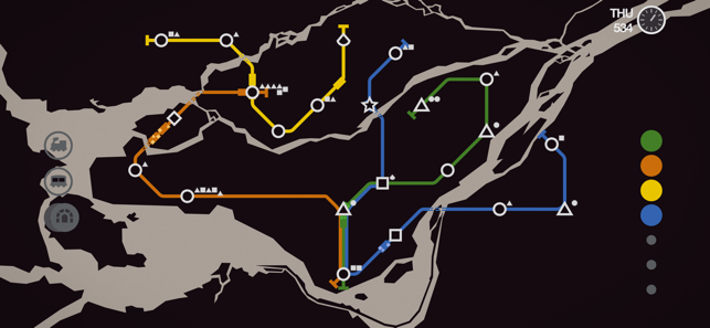 Skjermbilde av Mini Metro