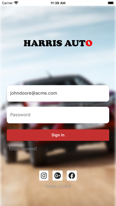 Harris Auto Screenshot
