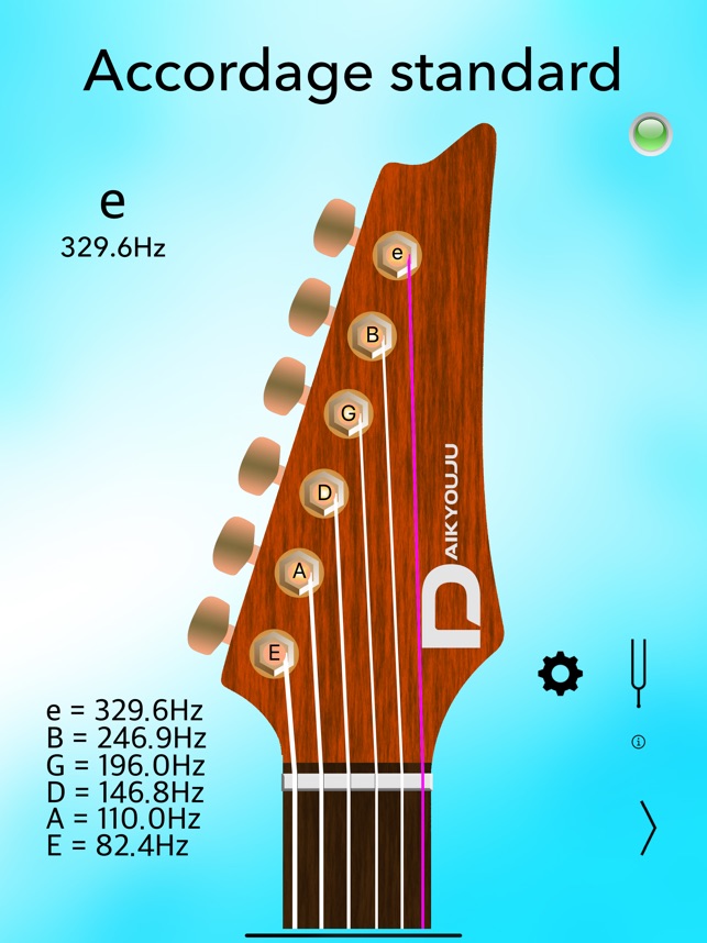 Accordeur Guitare Électrique L dans l'App Store