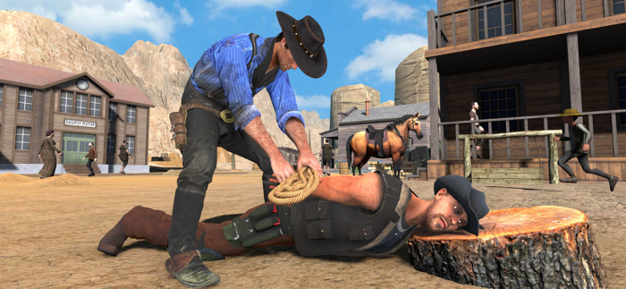 Wild West Cowboy Shooting Game