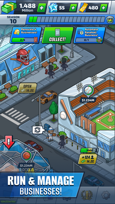 Idle Sports Tycoon Game Screenshot