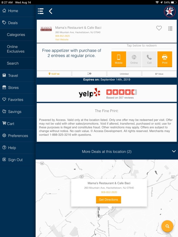 Fundraising & Rewards iPad screenshot 4 - Shopping app