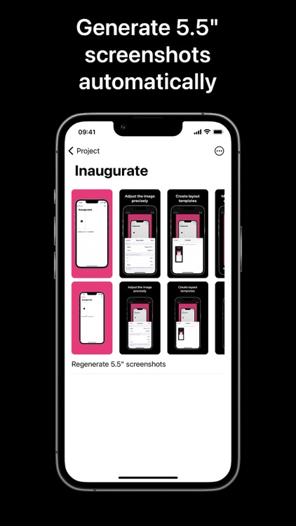 Inaugurate: Mockup Screenshot