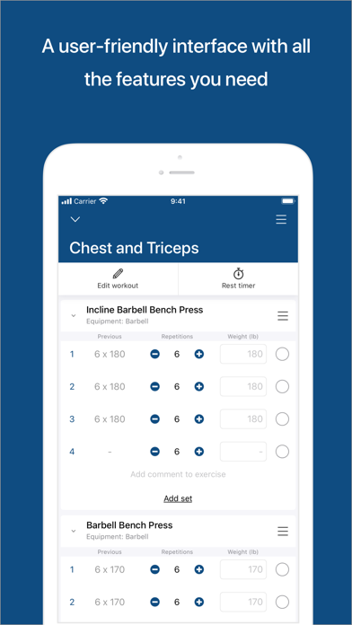 Loaded - Workout Journal iPhone screenshot 5 - Health & Fitness app