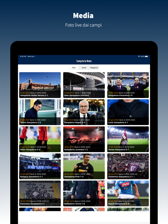 SampdoriaNews.net iPad screenshot 5 - Sports app