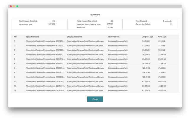 ‎Batch Photo Resizer Screenshot