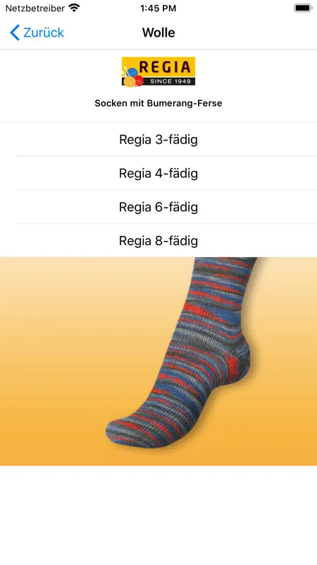 Socken Größentabellen screenshot 2 of 5
