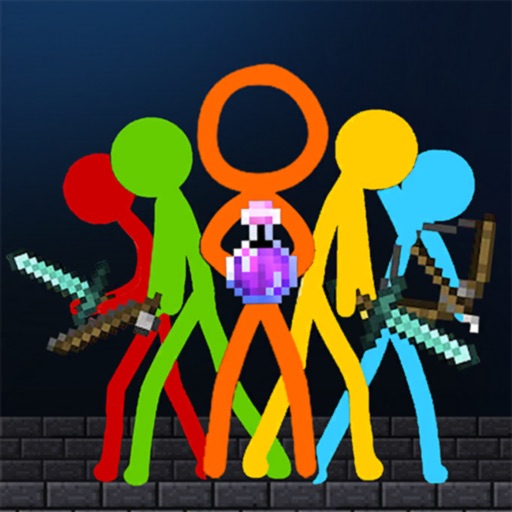 Stickman Battle in Craft World iOS App