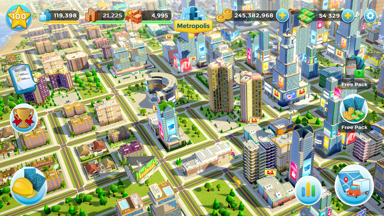 Citytopia® Build Your Own City iOS Mod IPA screenshot 10 - iOS game interface