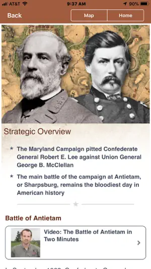 Antietam Battle App screenshot 2