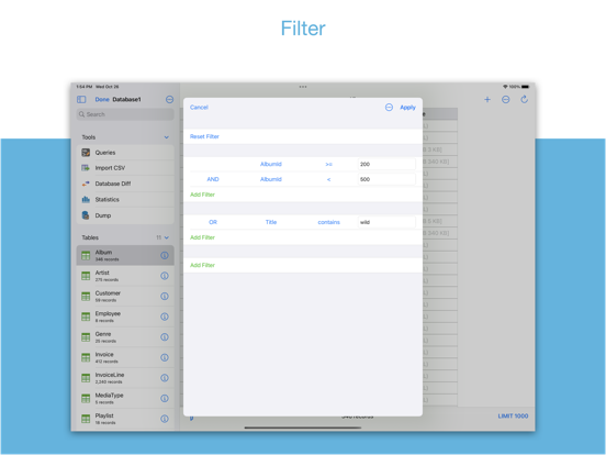 Screenshot #6 pour SQLiteFlow - SQLite Editor