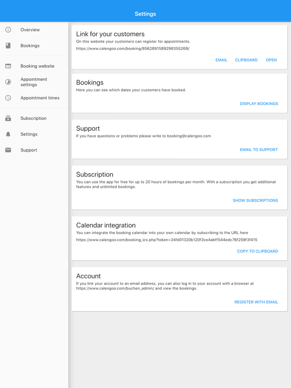 Appointment Booking System iPad screenshot 6 - Business app
