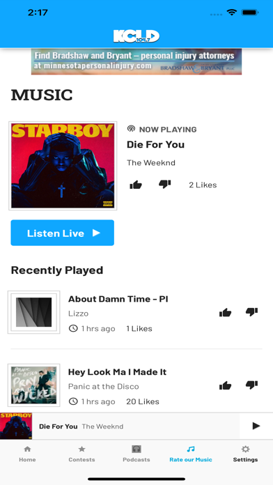 104.7 KCLD Screenshot