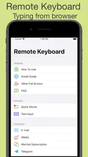 remote keyboard iphone screenshot 1