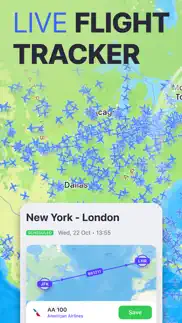 planes live - flight tracker iphone screenshot 1