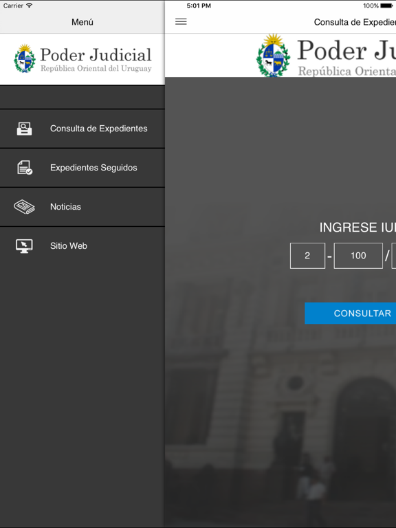 Screenshot #5 pour Consulta de Expedientes