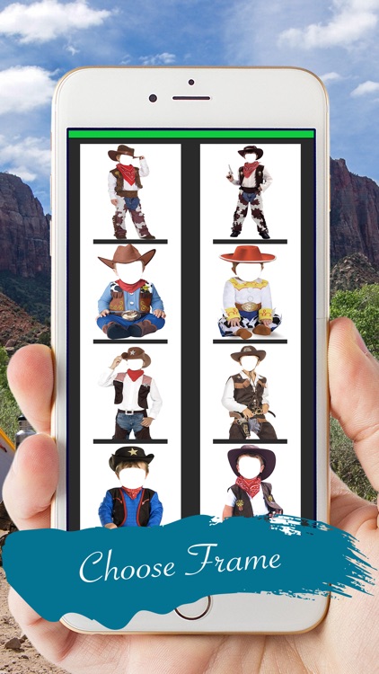 Kids Cowboy Photo Montage