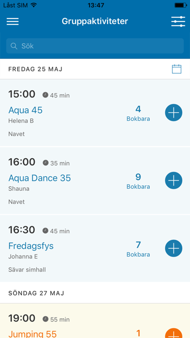 Umeå kommuns bad Screenshot