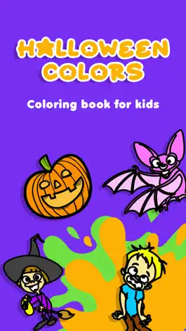 Game screenshot Halloween kids coloring book 3 mod apk