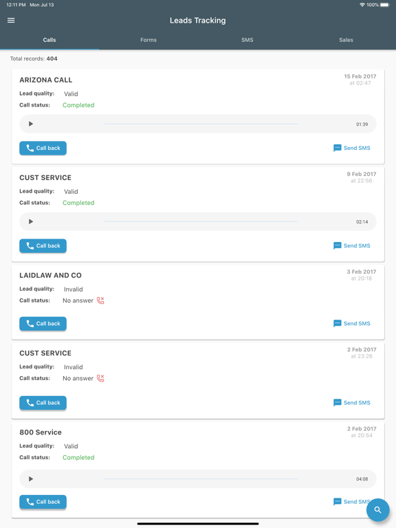 Screenshot #6 pour CRM Mobile by SeoSamba