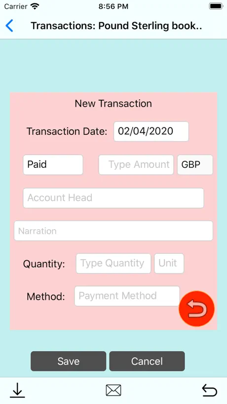 Pocket CashBook