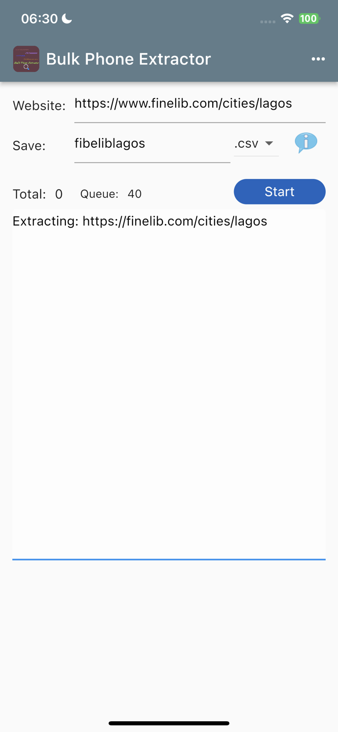 Bulk Phone Extractor