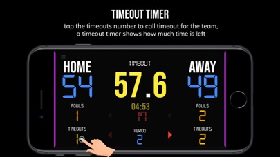 BT Basketball Scoreboard Screenshot