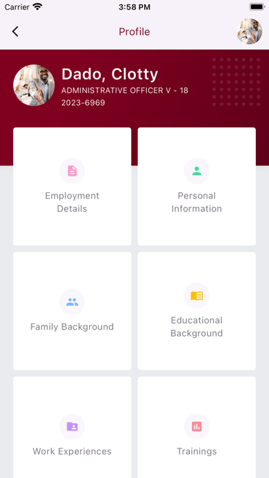 HRIS MSC Mobile Screenshot