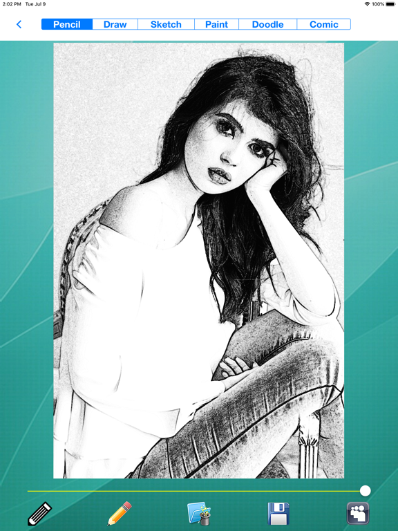 Pencil Sketch - Image Editor iPad screenshot 4 - Photo & Video app