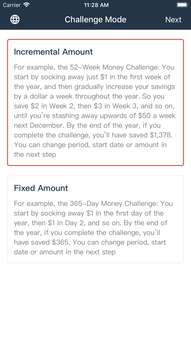 52 Weeks Money Challenge Screenshot