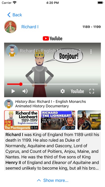 British Reigns: Bios & Videos screenshot-5